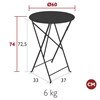 Skládací stolek Fermob BISTRO P.60cm - Marschmallow_0