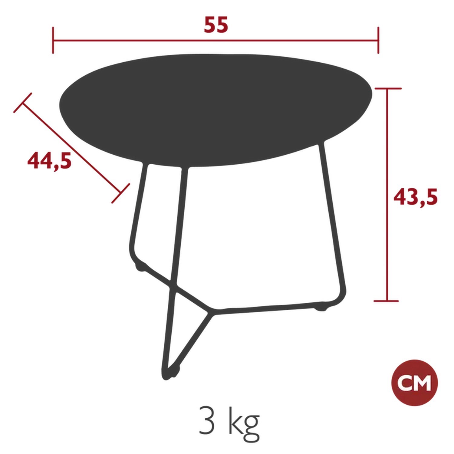 Odkládací stolek/podnos Fermob COCOTTE P.55cm - Cactus_0