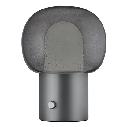 Stolní LED lampa Blomus IRIS V.32cm kovově šedá/šedé sklo_4