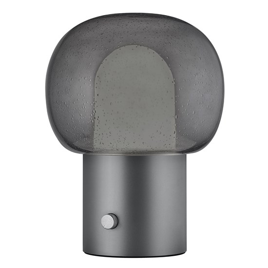 Stolní LED lampa Blomus IRIS V.32cm kovově šedá/šedé sklo_4