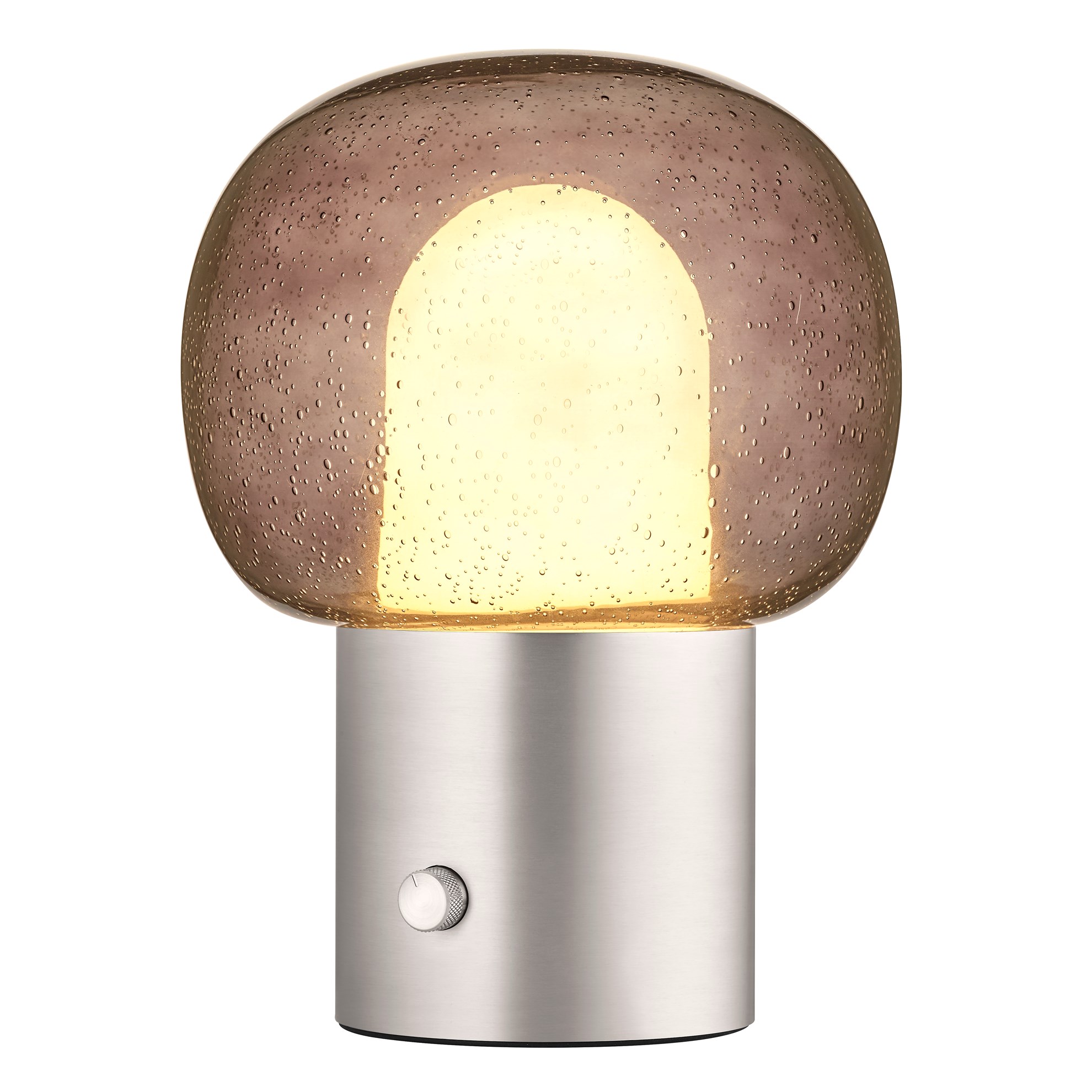 Stolní LED lampa Blomus IRIS V.32cm nerezová matná/šedé sklo_1