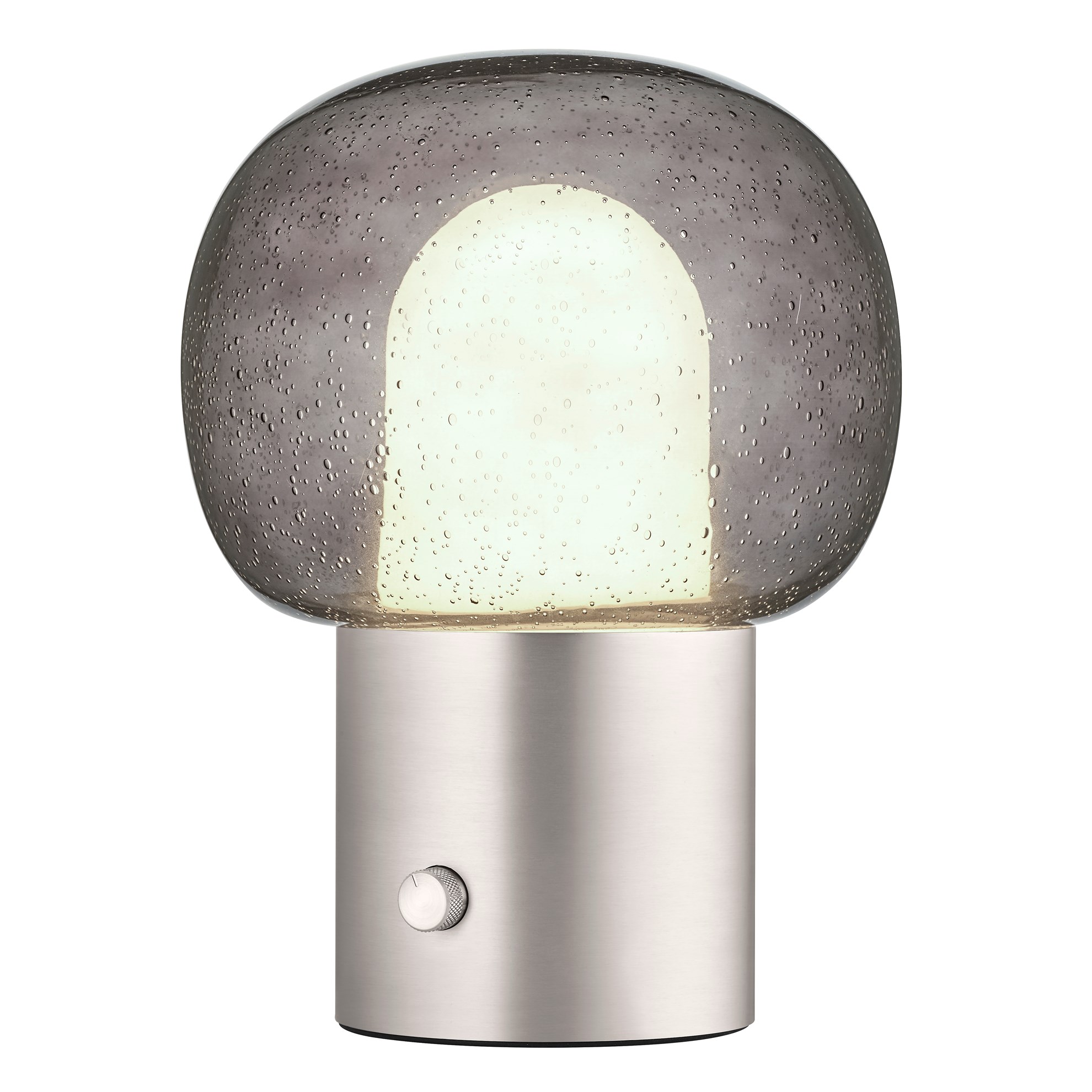 Stolní LED lampa Blomus IRIS V.32cm nerezová matná/šedé sklo_2