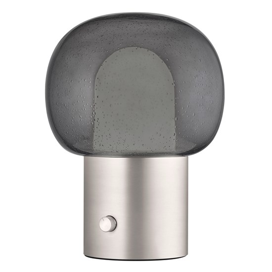 Stolní LED lampa Blomus IRIS V.32cm nerezová matná/šedé sklo_5