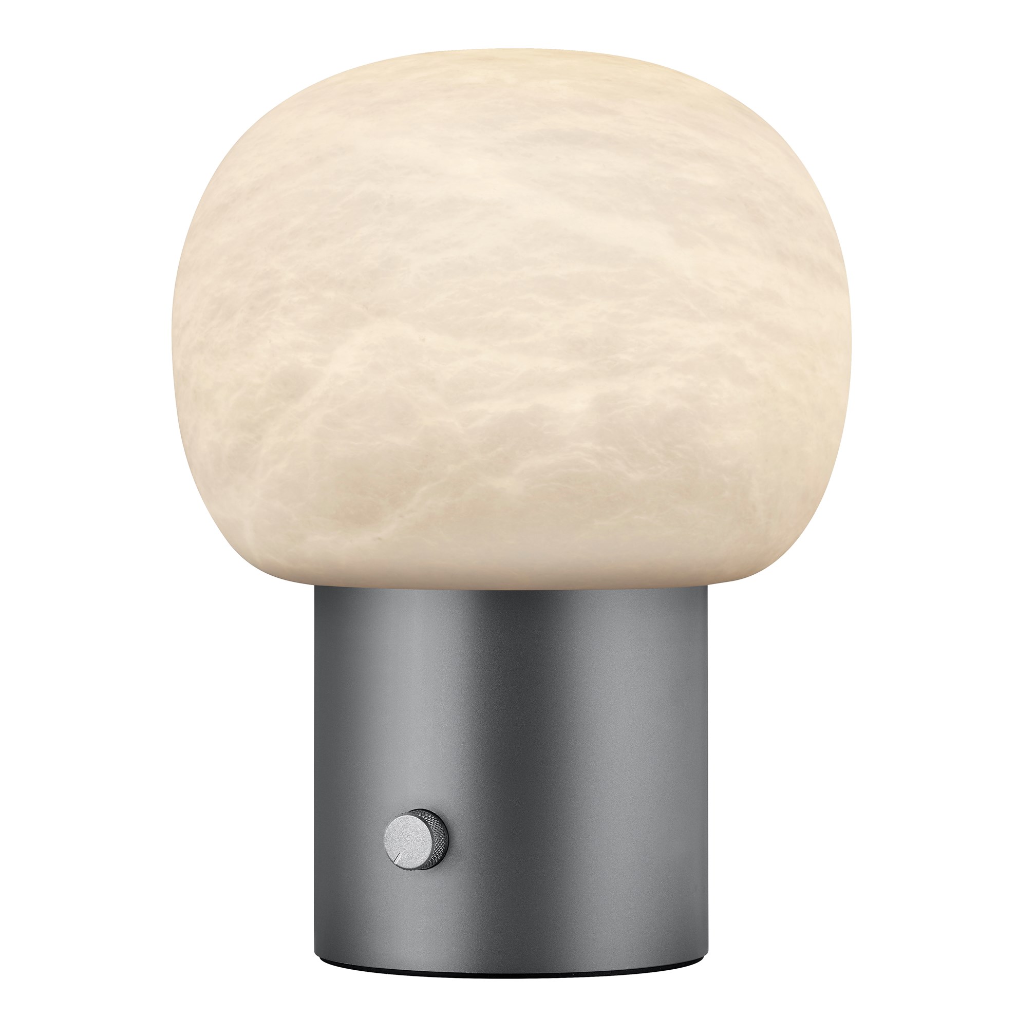 Stolní LED lampa Blomus IRIS V.32cm kovově šedá/bílé sklo_0