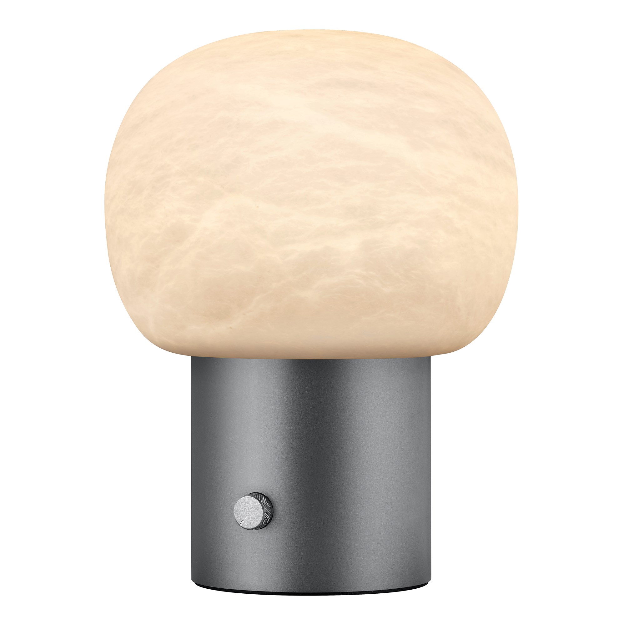 Stolní LED lampa Blomus IRIS V.32cm kovově šedá/bílé sklo_1