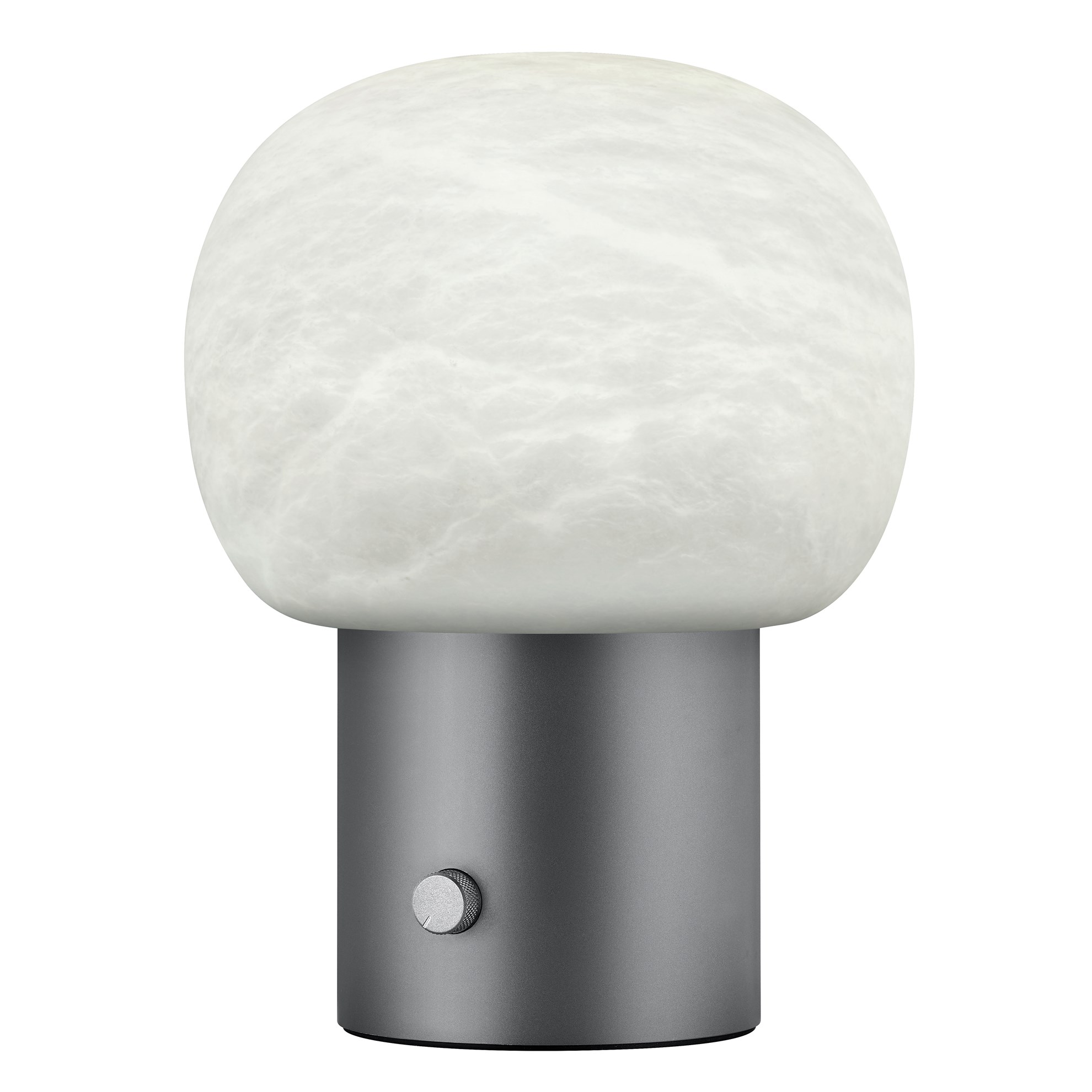 Stolní LED lampa Blomus IRIS V.32cm kovově šedá/bílé sklo_2