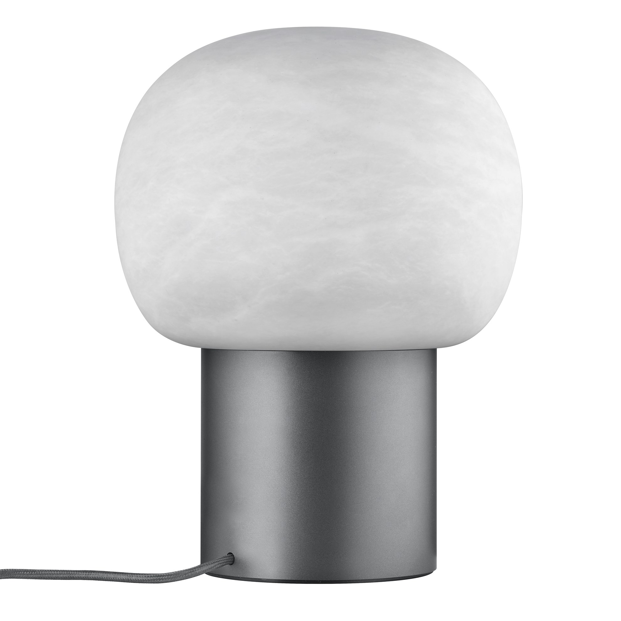 Stolní LED lampa Blomus IRIS V.32cm kovově šedá/bílé sklo_3