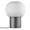 Stolní LED lampa Blomus IRIS V.32cm kovově šedá/bílé sklo_3