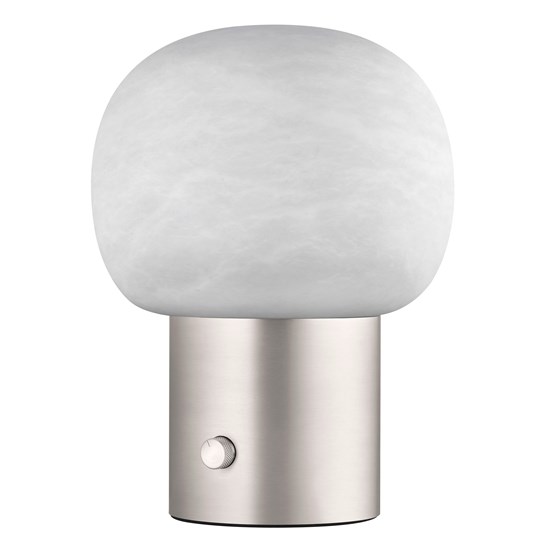 Stolní LED lampa Blomus IRIS V.32cm nerezová matná/bílé sklo_4