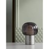 Stolní LED lampa Blomus IRIS V.32cm nerezová matná/šedé sklo_1