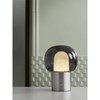 Stolní LED lampa Blomus IRIS V.32cm nerezová matná/šedé sklo_2