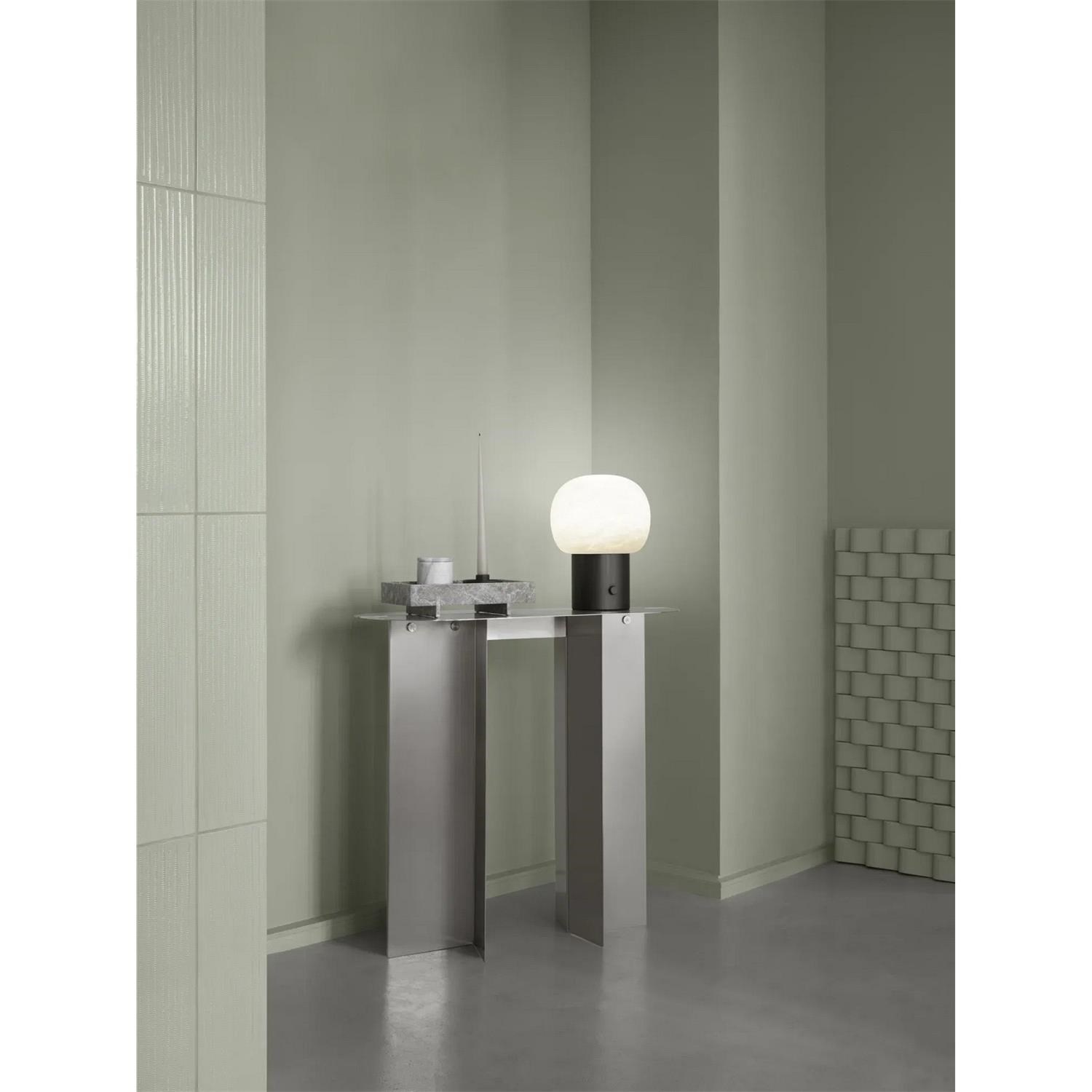 Stolní LED lampa Blomus IRIS V.32cm kovově šedá/bílé sklo_2