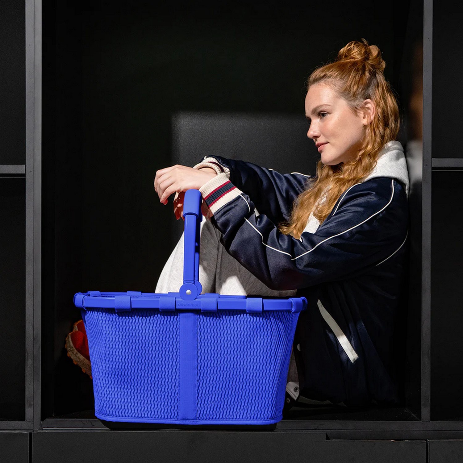 Nákupní košík Reisenthel Carrybag  frame mesh royal blue_3
