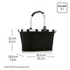 Nákupní košík Reisenthel Carrybag XS frame raffia black_4