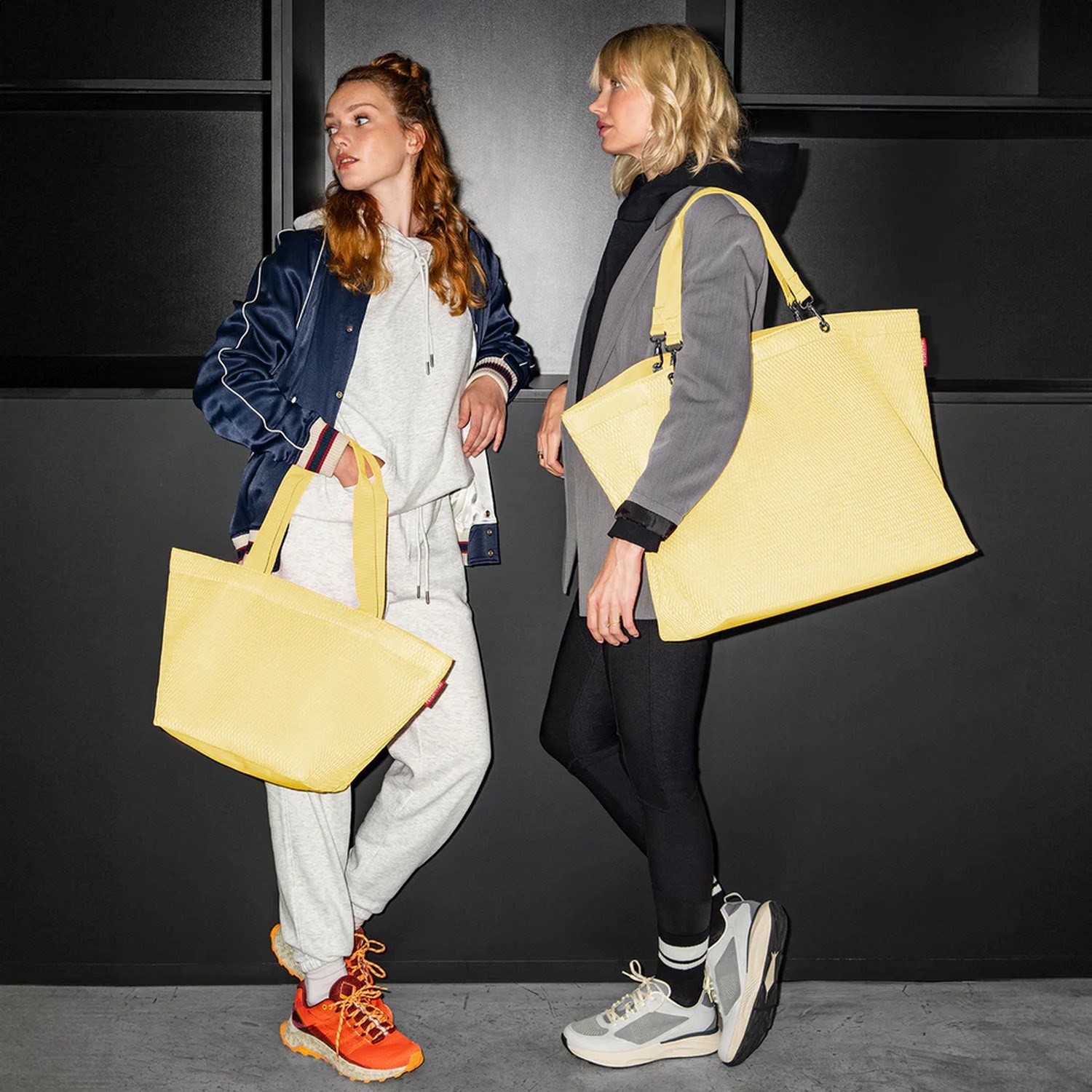 Taška přes rameno Reisenthel Shopper M mesh lemon_0
