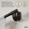 Garnýž Umbra BELLWOOD s dřevěnými koncovkami 107-305 cm černá matná_2