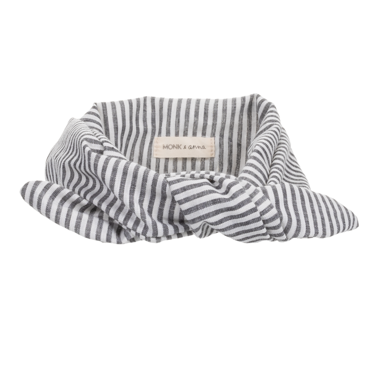 Bavlněná čelenka s tenkým drátkem Monk & Anna stripes_0