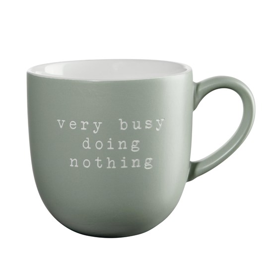 Hrnek s uchem HEY 0,35l very busy doing nothing_0