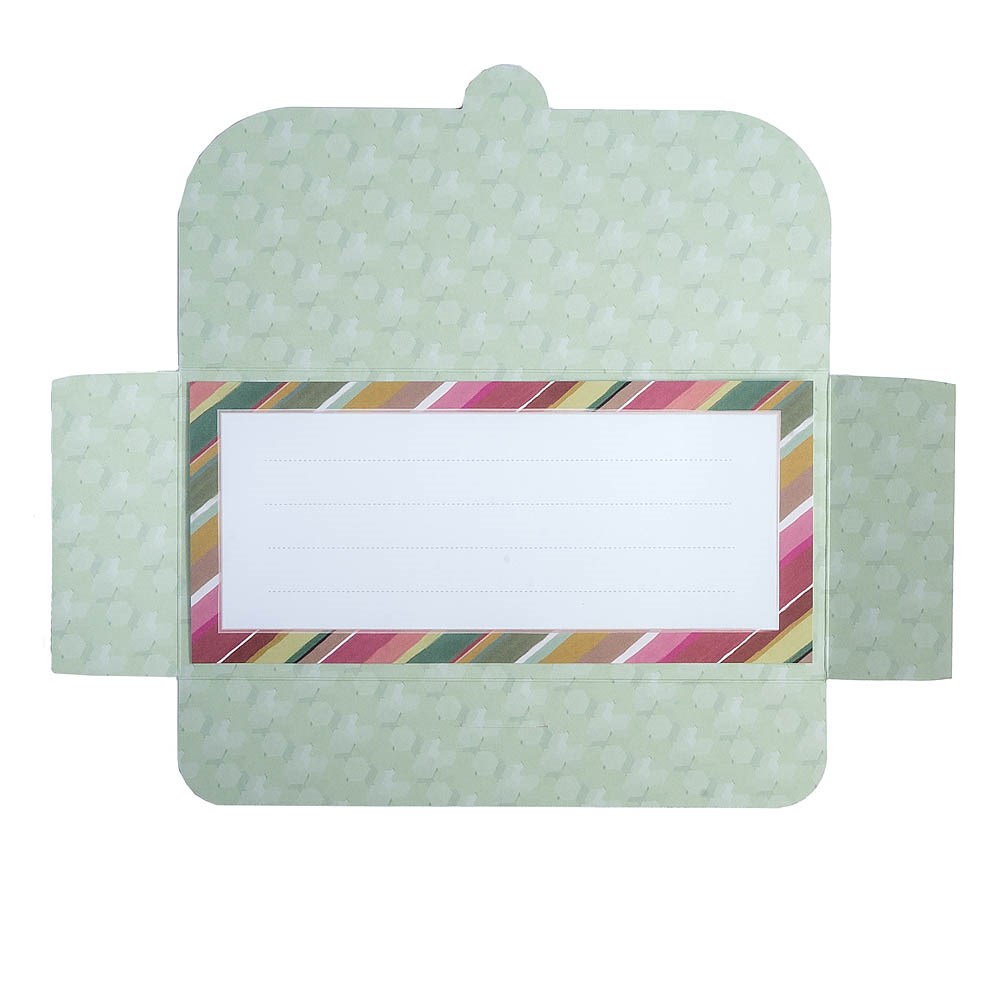 Dárková obálka 23x11cm s barevnými proužky_0