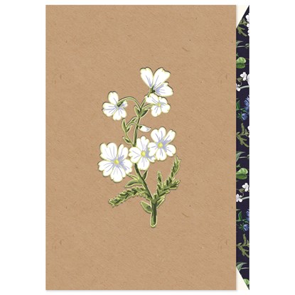 Prání ražené s obálkou s motivem květiny 11x17cm_1