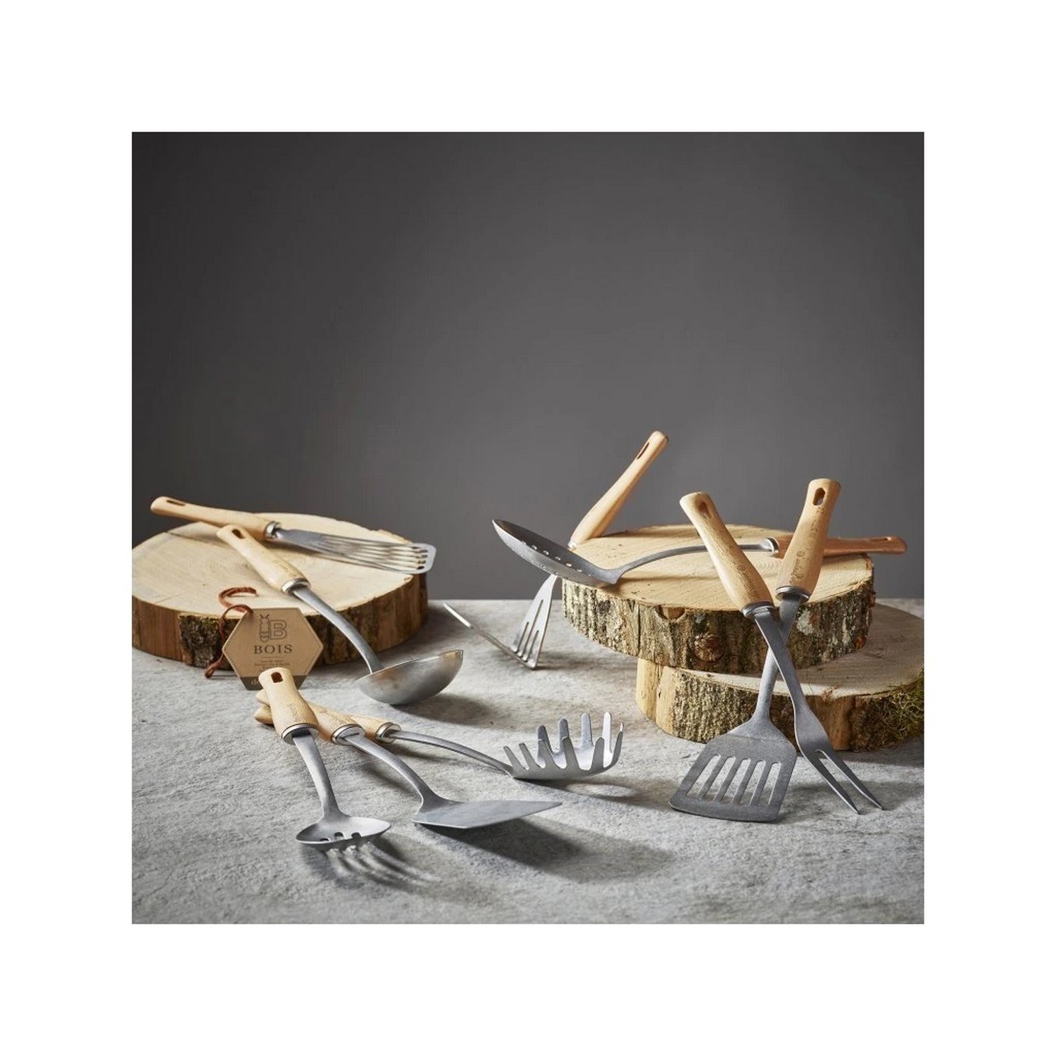 Naběračka na polévku de Buyer B BOIS D.34cm_5