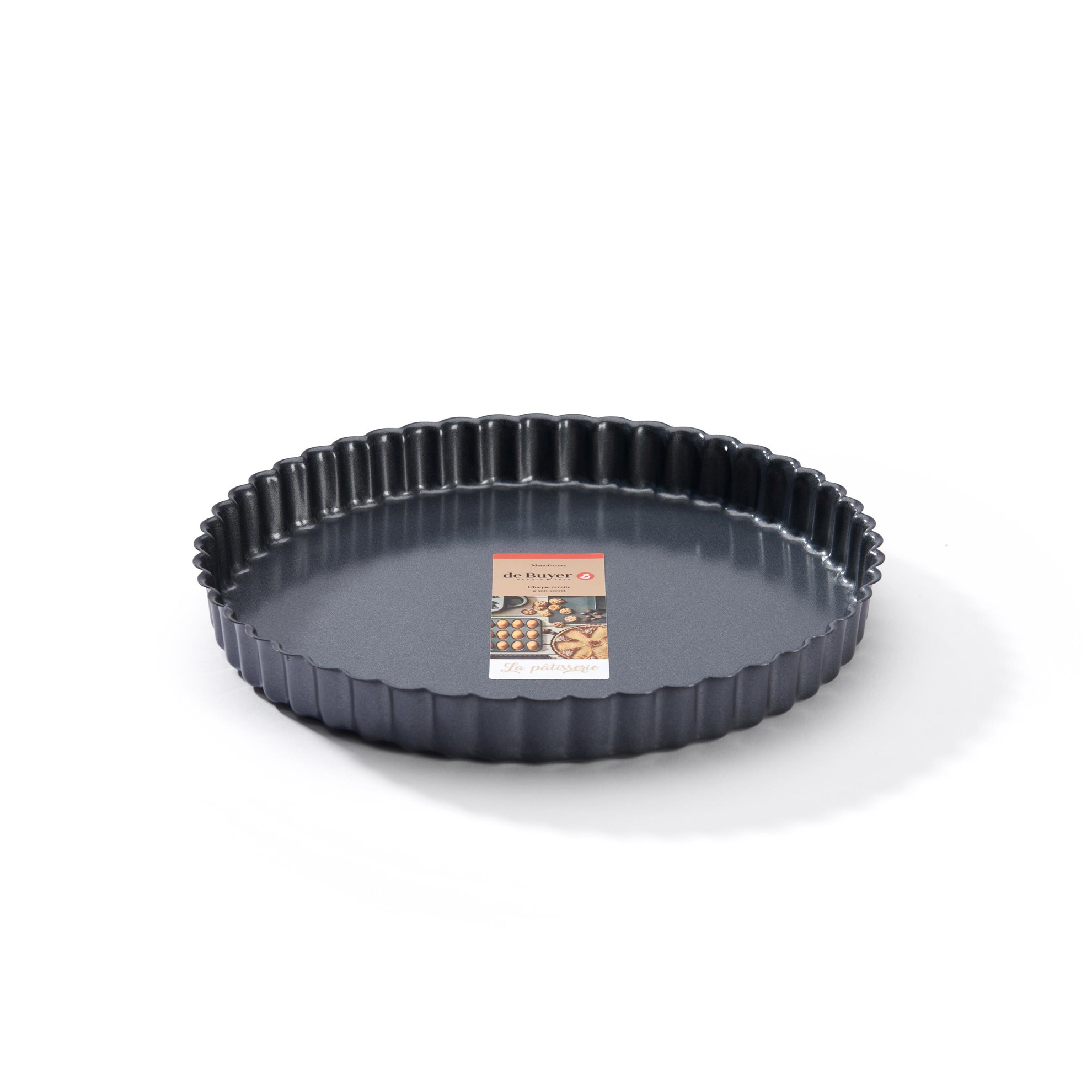 Forma na koláč s nepřilnavým povrchem de Buyer P.24cm černá_2