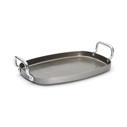 Oválná pánev ke grilování Plancha de Buyer MINERAL B 38x26cm hladká_5