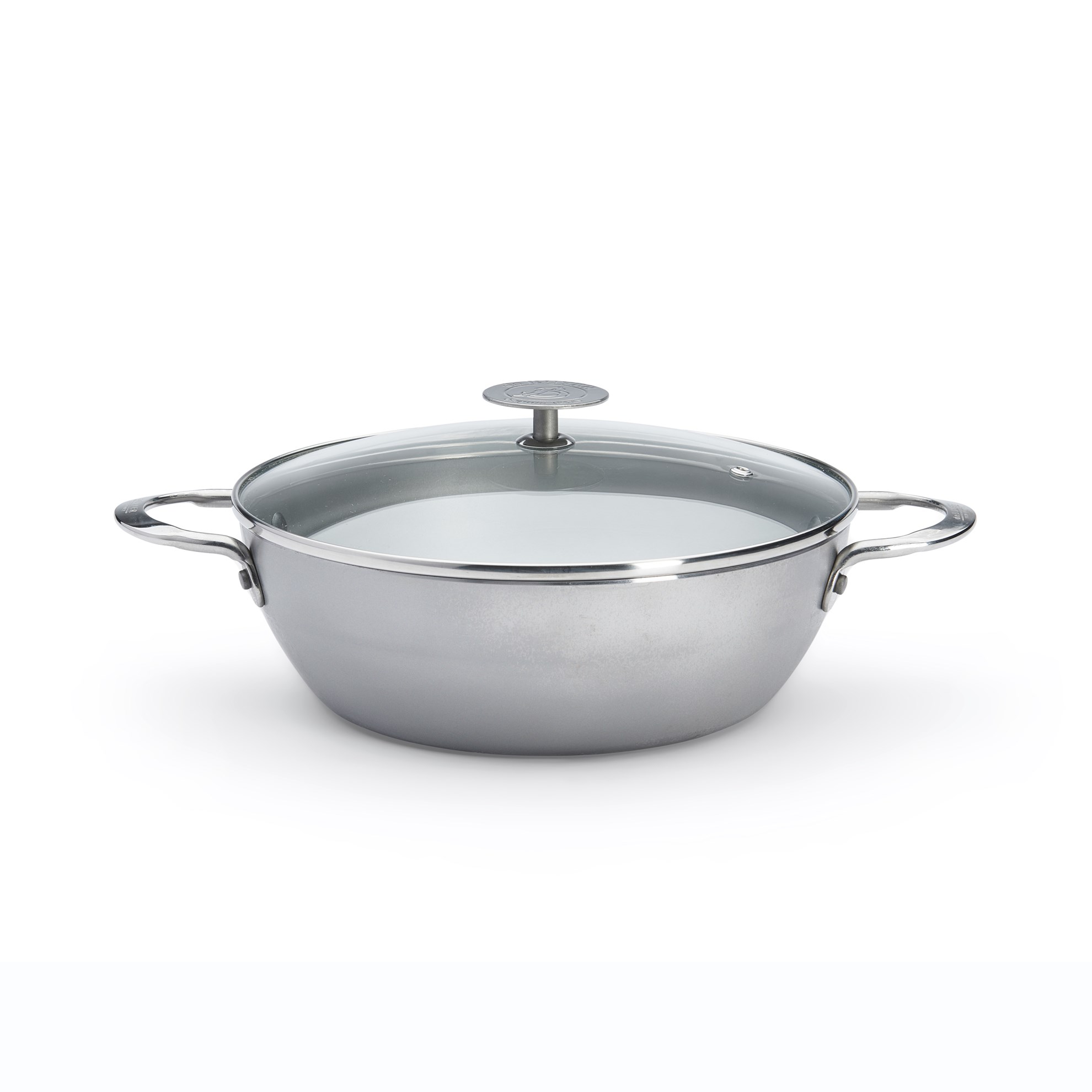 Ocelová hluboká servírovací pánev de Buyer MINERAL B P.24cm 4l_4