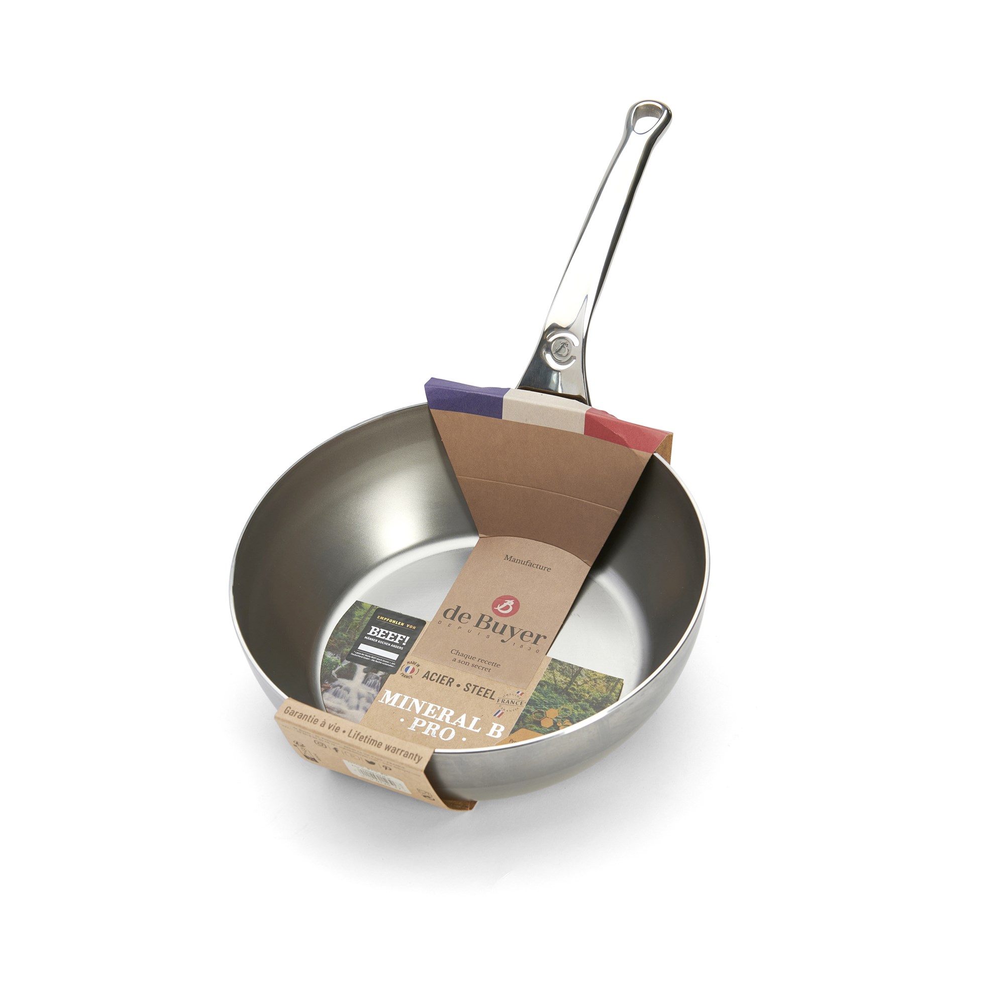 Ocelová hluboká pánev de Buyer MINERAL B PRO P.24cm 2,5l_6