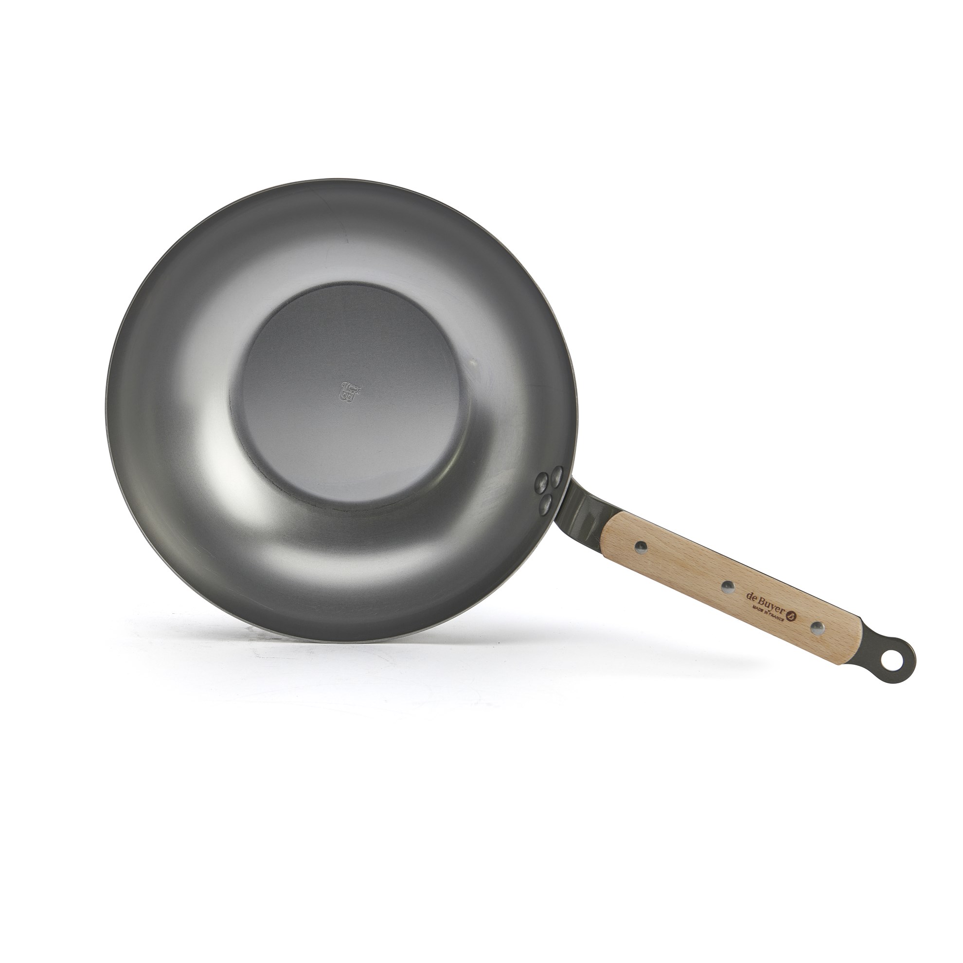 Ocelová pánev WOK de Buyer MINERAL B BOIS P.28cm 3,7l_1