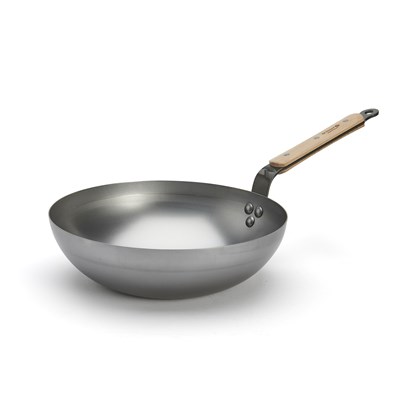 Ocelová pánev WOK de Buyer MINERAL B BOIS P.28cm 3,7l_4