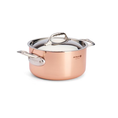 Měděný hrnec s poklicí de Buyer PRIMA MATERA P.24cm 5,4l_6