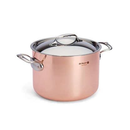 Měděný hrnec s poklicí de Buyer PRIMA MATERA P.24cm 7,5l_6