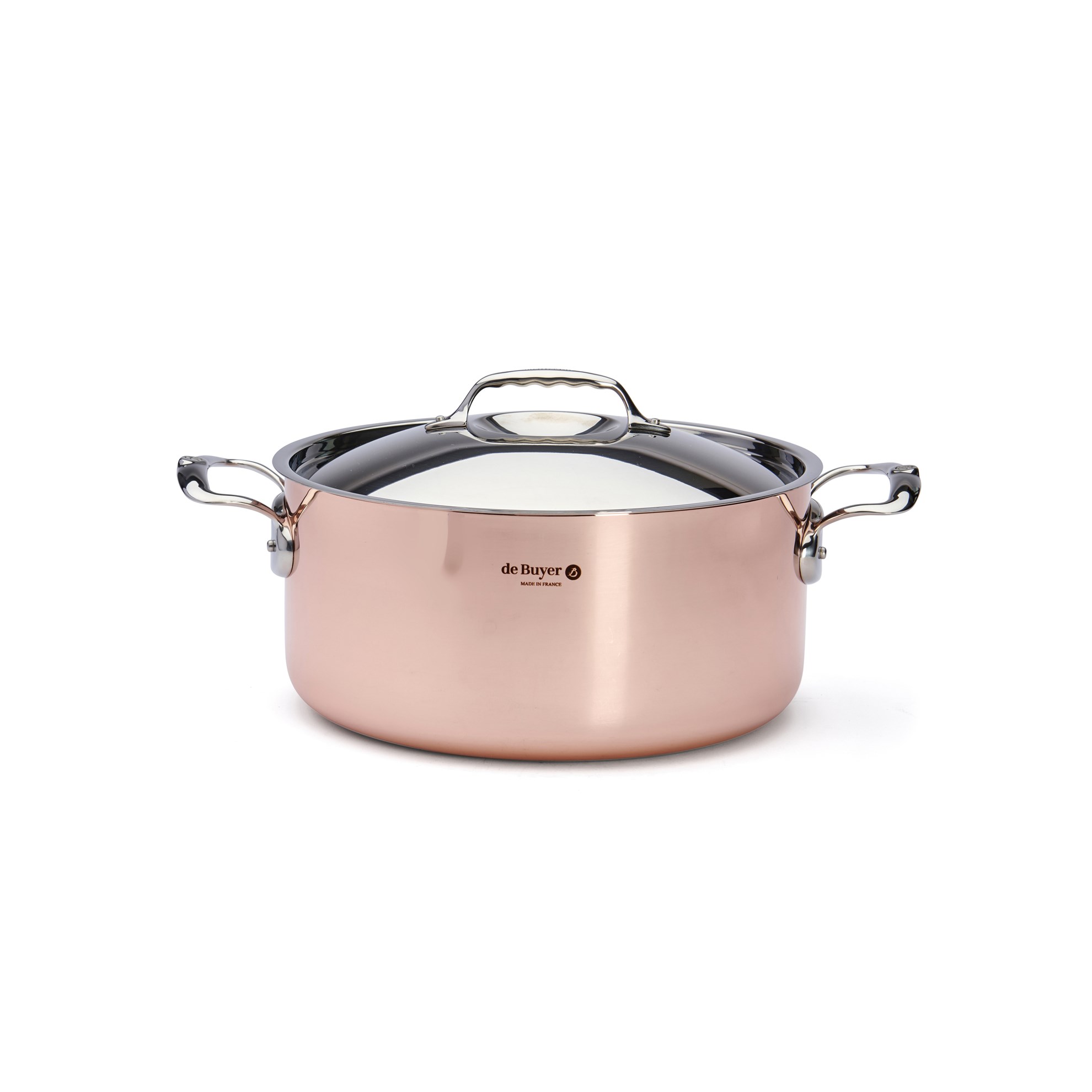 Měděný hrnec s poklicí de Buyer PRIMA MATERA P.28cm 8l_2