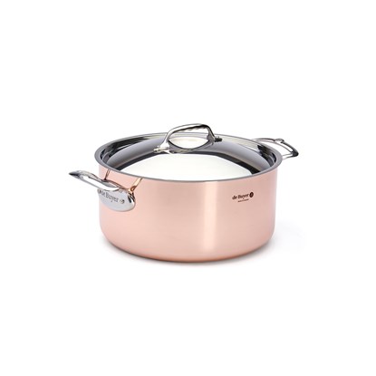 Měděný hrnec s poklicí de Buyer PRIMA MATERA P.28cm 8l_6