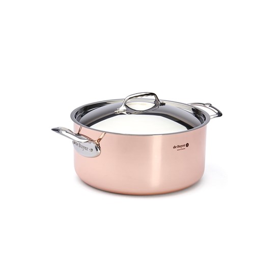 Měděný hrnec s poklicí de Buyer PRIMA MATERA P.28cm 8l_6