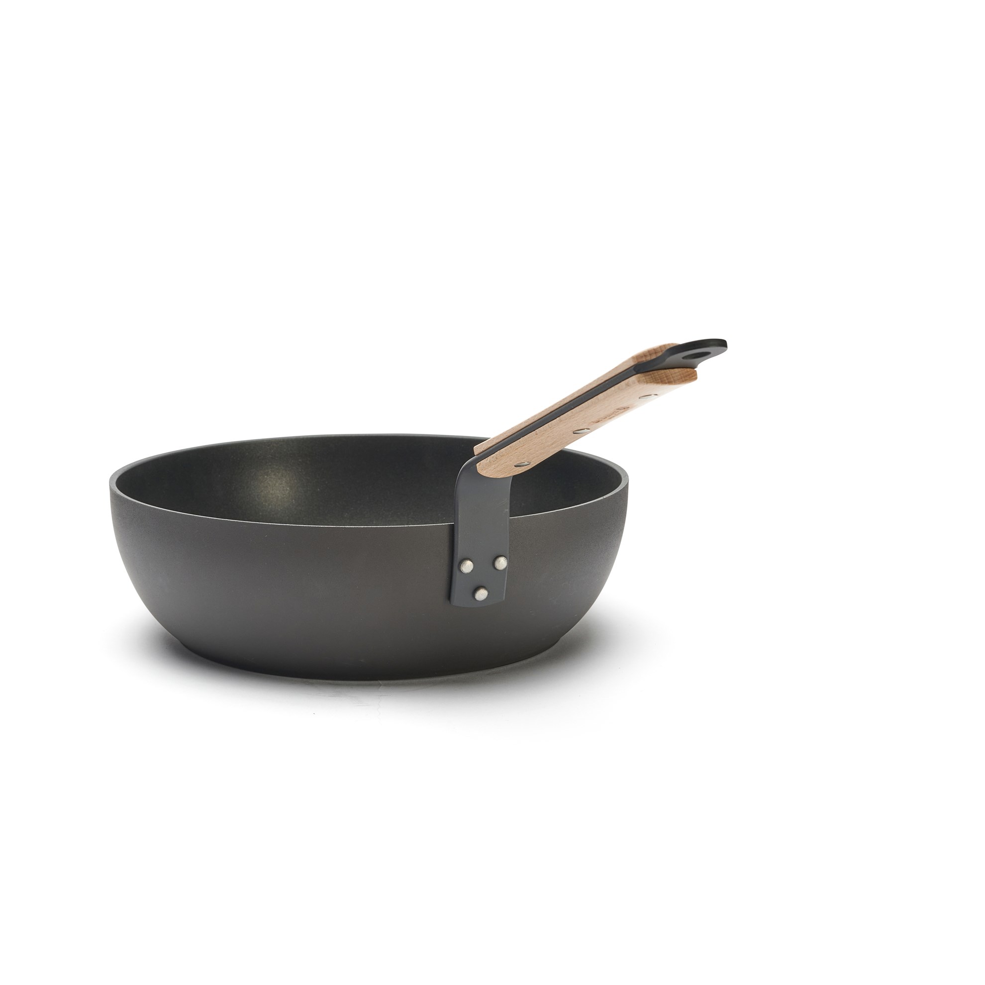Hluboká pánev s nepřilnavým povrchem de Buyer CHOC B BOIS P.28cm_5