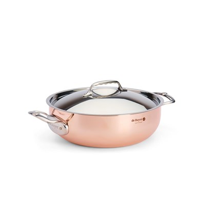 Měděná pánev s poklicí de Buyer PRIMA MATERA P.28cm 4,9l_6