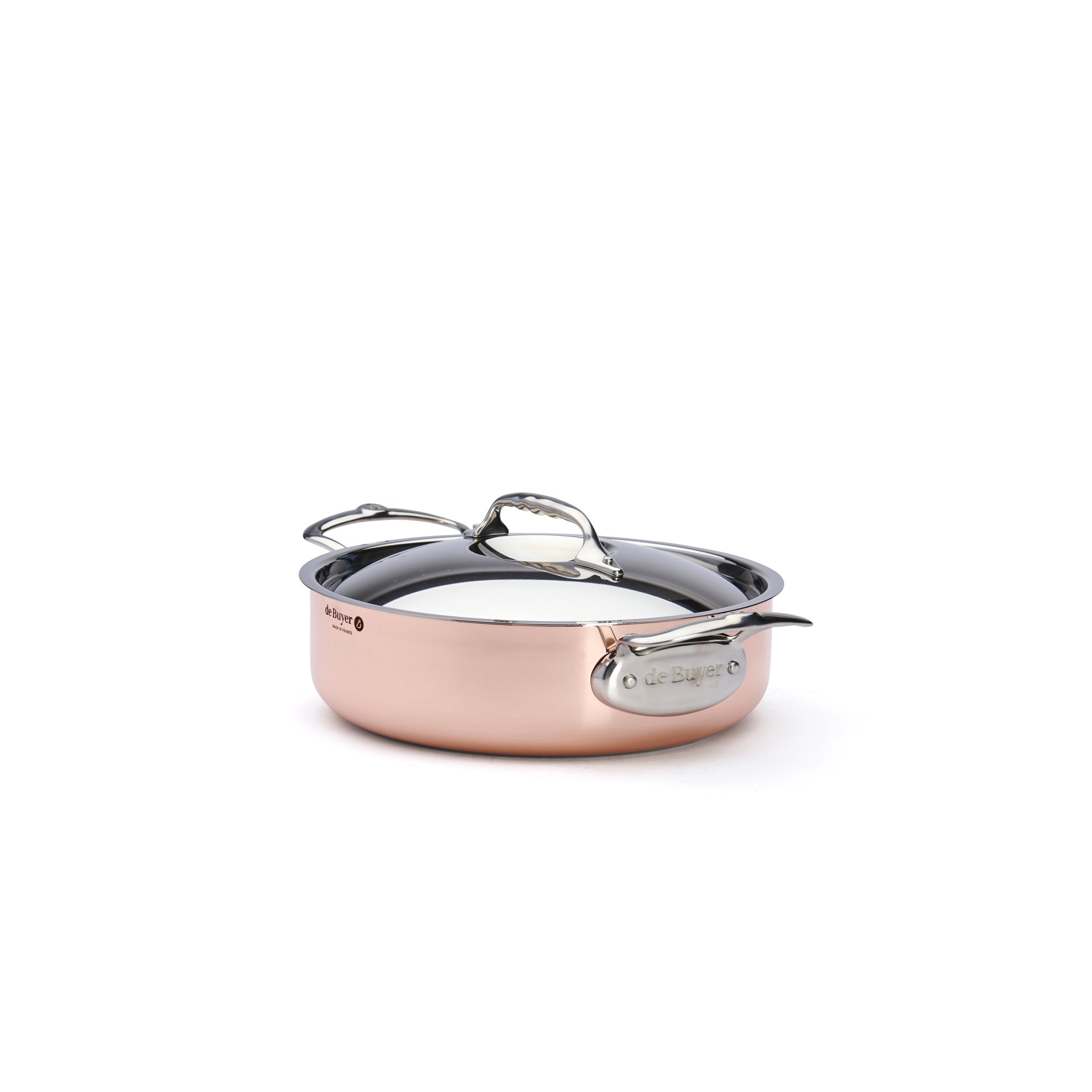 Měděný hrnec s poklicí de Buyer PRIMA MATERA P.24cm 3,1l_5