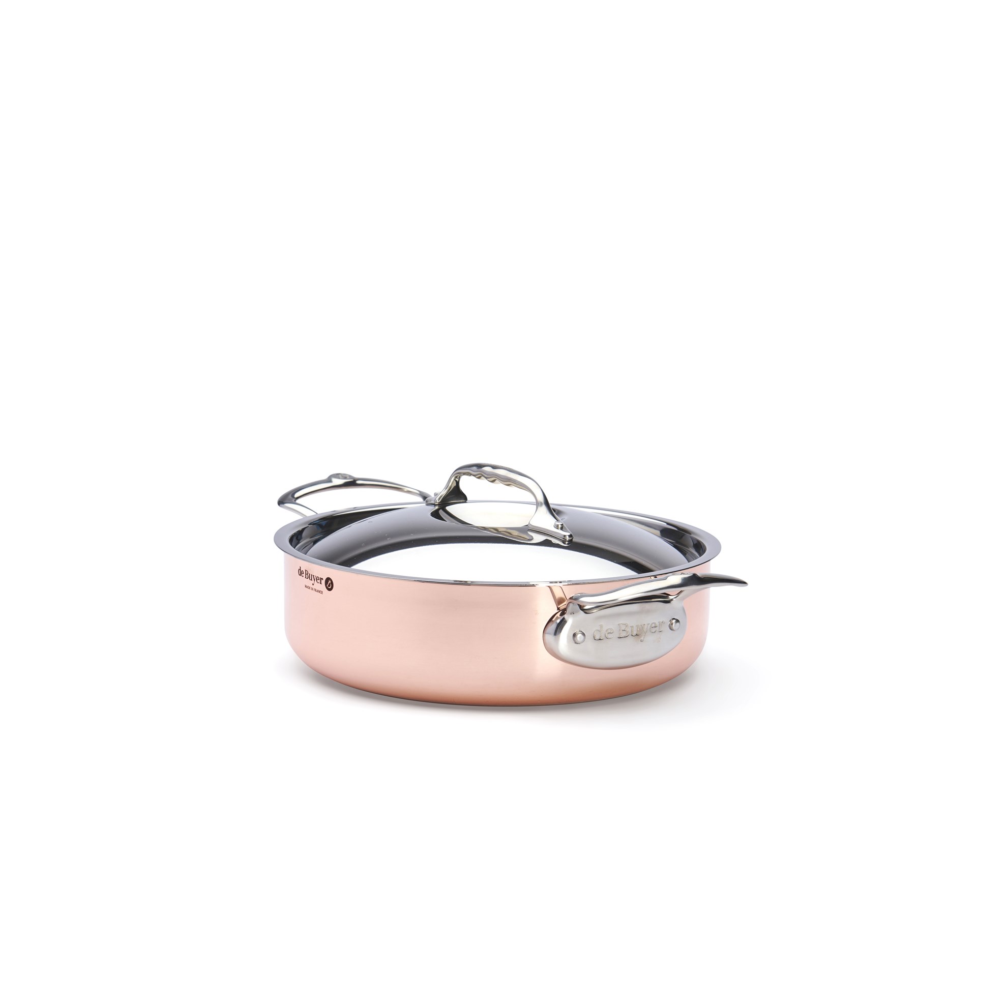 Měděný hrnec s poklicí de Buyer PRIMA MATERA P.24cm 3,1l_6