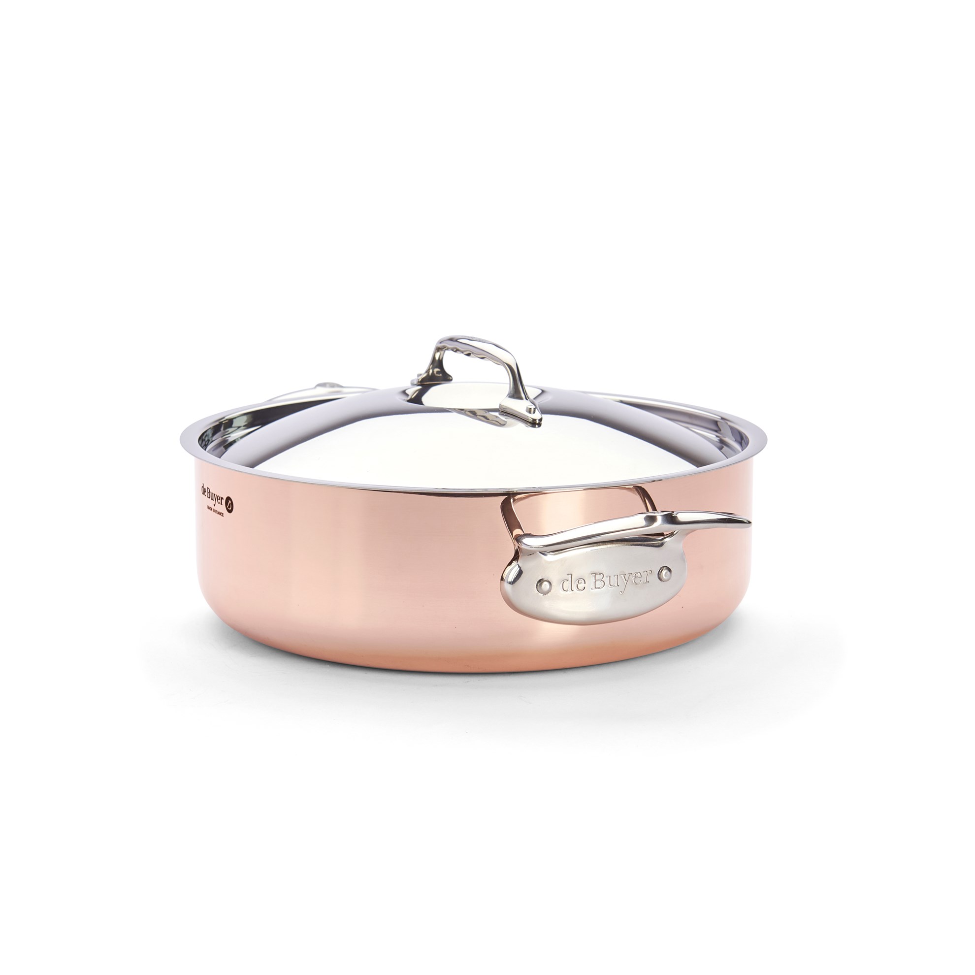 Měděný hrnec s poklicí de Buyer PRIMA MATERA P.28cm 4,9l_5