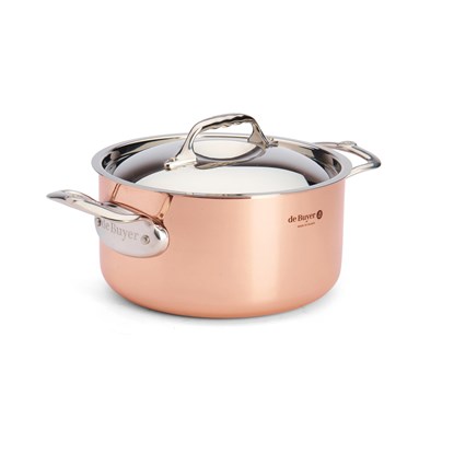 Měděný hrnec s poklicí de Buyer PRIMA MATERA P.20cm 3,3l_5
