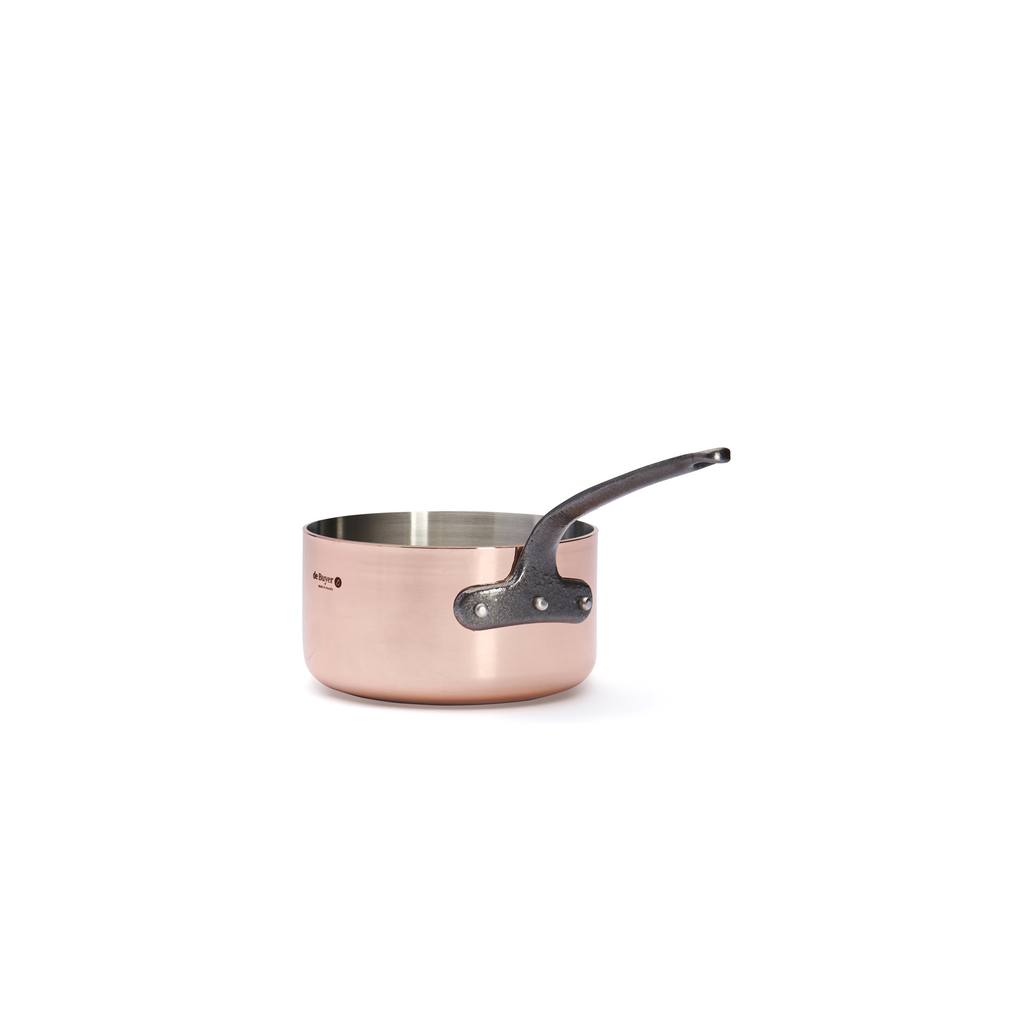 Měděný rendlík de Buyer PRIMA MATERA P.14cm 1,2l tmavá rukojeť_0
