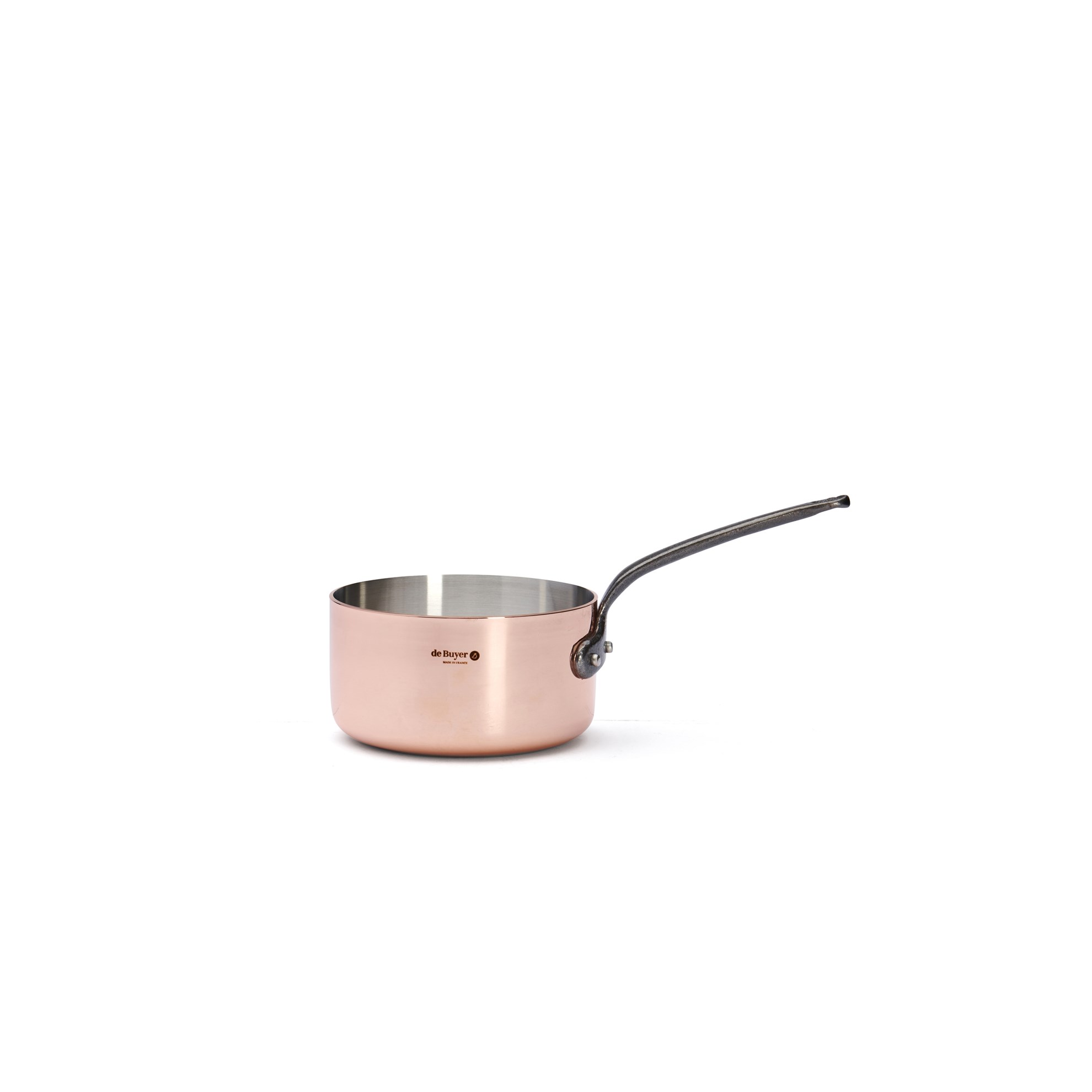 Měděný rendlík de Buyer PRIMA MATERA P.14cm 1,2l tmavá rukojeť_2