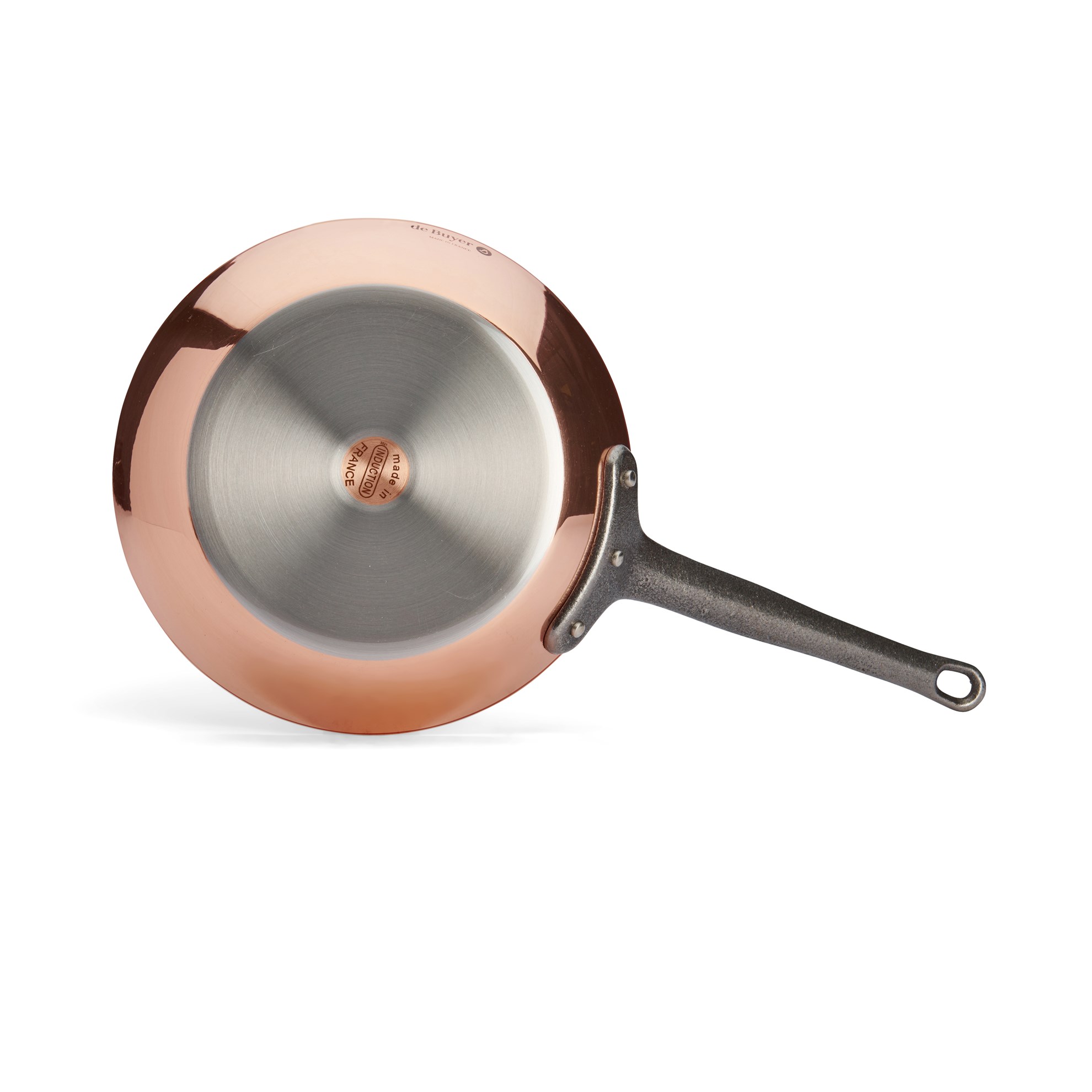 Měděná pánev de Buyer PRIMA MATERA P.24cm tmavá rukojeť_4