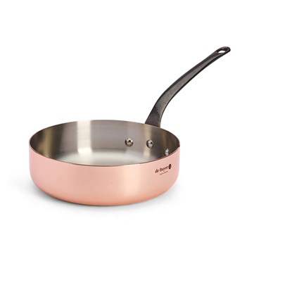 Měděná pánev soté de Buyer PRIMA MATERA P.24cm 3 l tmavá rukojeť_6