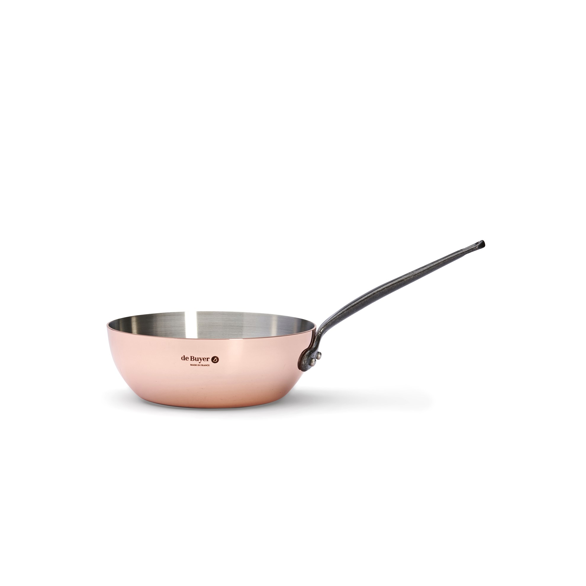 Měděná pánev de Buyer PRIMA MATERA P.20cm 1,7l tmavá rukojeť_2