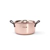 Měděný hrnec s poklicí de Buyer PRIMA MATERA P.20cm 3,3l tmavá rukojeť_2