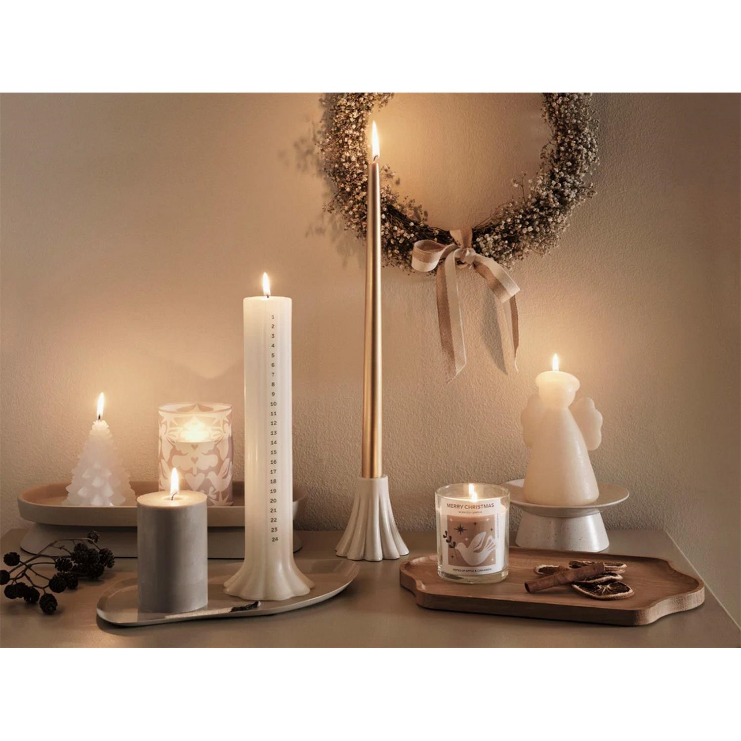 Adventní svíčka Broste HELI V.30cm sl.kost_1