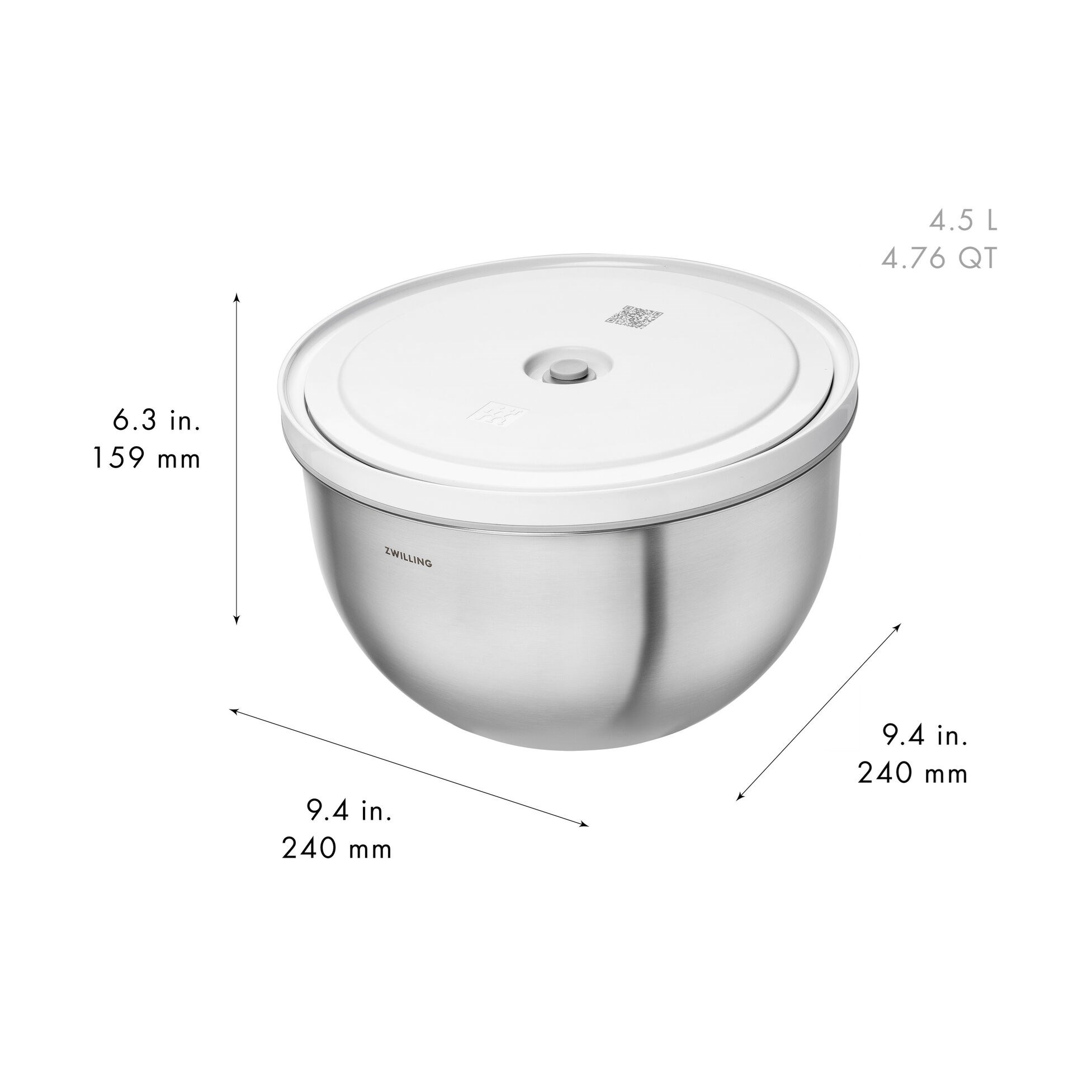 Nerezová vakuová miska Zwilling FRESH&SAVE BOWLS L 24 cm_5